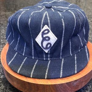 Ebbets Field Flannels Navy and White Striped Cap
